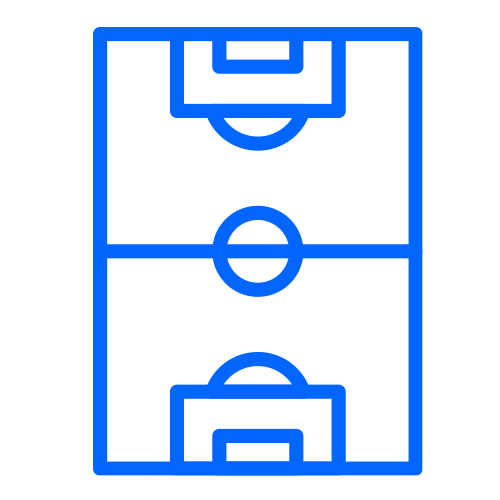 graphic icon of a soccer field